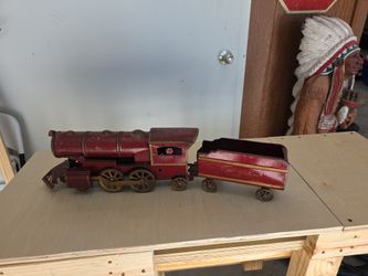 VTG 1900's Dayton Friction Toy "Hill Climber" Locomotive Early Set