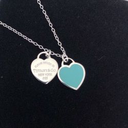 Tiffany & Co Double Heart Necklace 