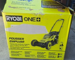Ryobi 13" 18v Cordless lawn mower kit