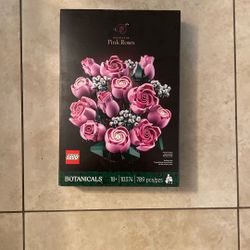 Pink Roses Lego Set