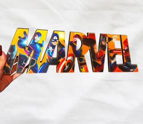 Marvel multicoloured wall art