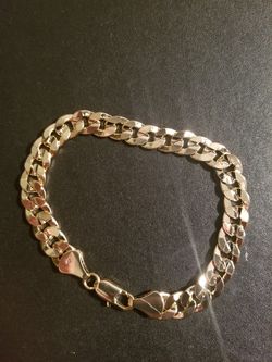 14k gold filled Cuban Bracelet with stamp