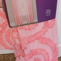 Two Pink Certain And Wall Hanging