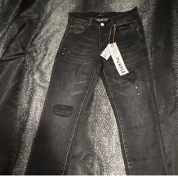 Purple Brand Black Distressed Jeans Size 28