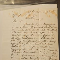 1866 Connecticut to Charleston Nautical Merchant Letter (Transcribed)