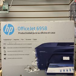 HP OfficeJet 6958 All-In-One Wireless Color Printer Scan Copy Fax New Sealed 