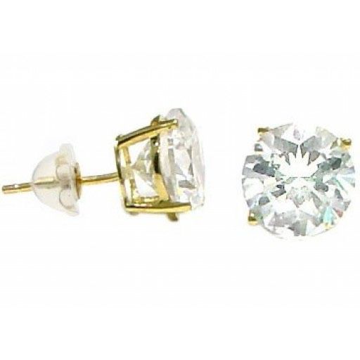 10k 7mm Diamond earrings! Barely worn