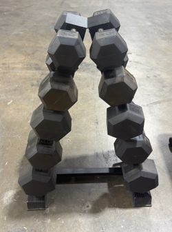 Dumbbells and Rack