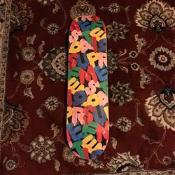SUPREME BALLON BLACK FOIL SKATEBOARD DECK