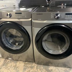 SAMSUNG WASHER AND ELECTRIC DRYER STACKABLE 
