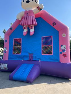 15x15 Hello kitty bounce house with blower