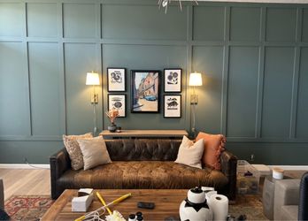 Chesterfield distressed leather sofa