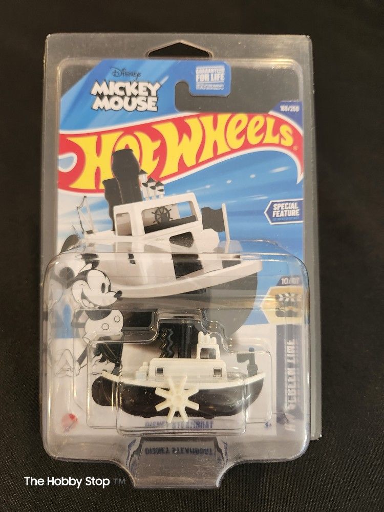 Hot 🔥 🛞 Wheels , $15 Steamboat Willy, Protective Display Case Included