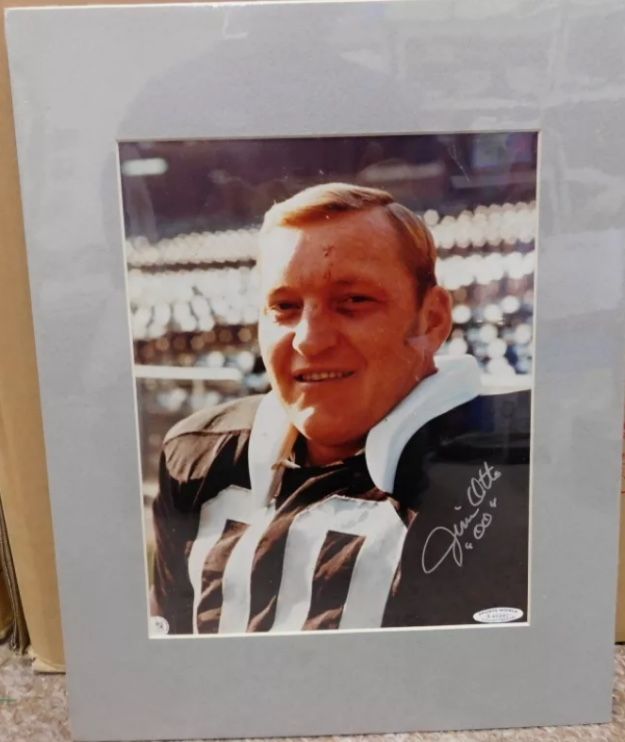SIGNED PICTURE JIM OTTO 8X10 OFFICIAL WITH COA