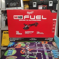 Milwaukee M18 Fuel 4-1/2"-6" Braking, Paddle Switch Grinder