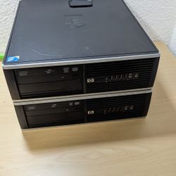 2 HP Desktop Computers