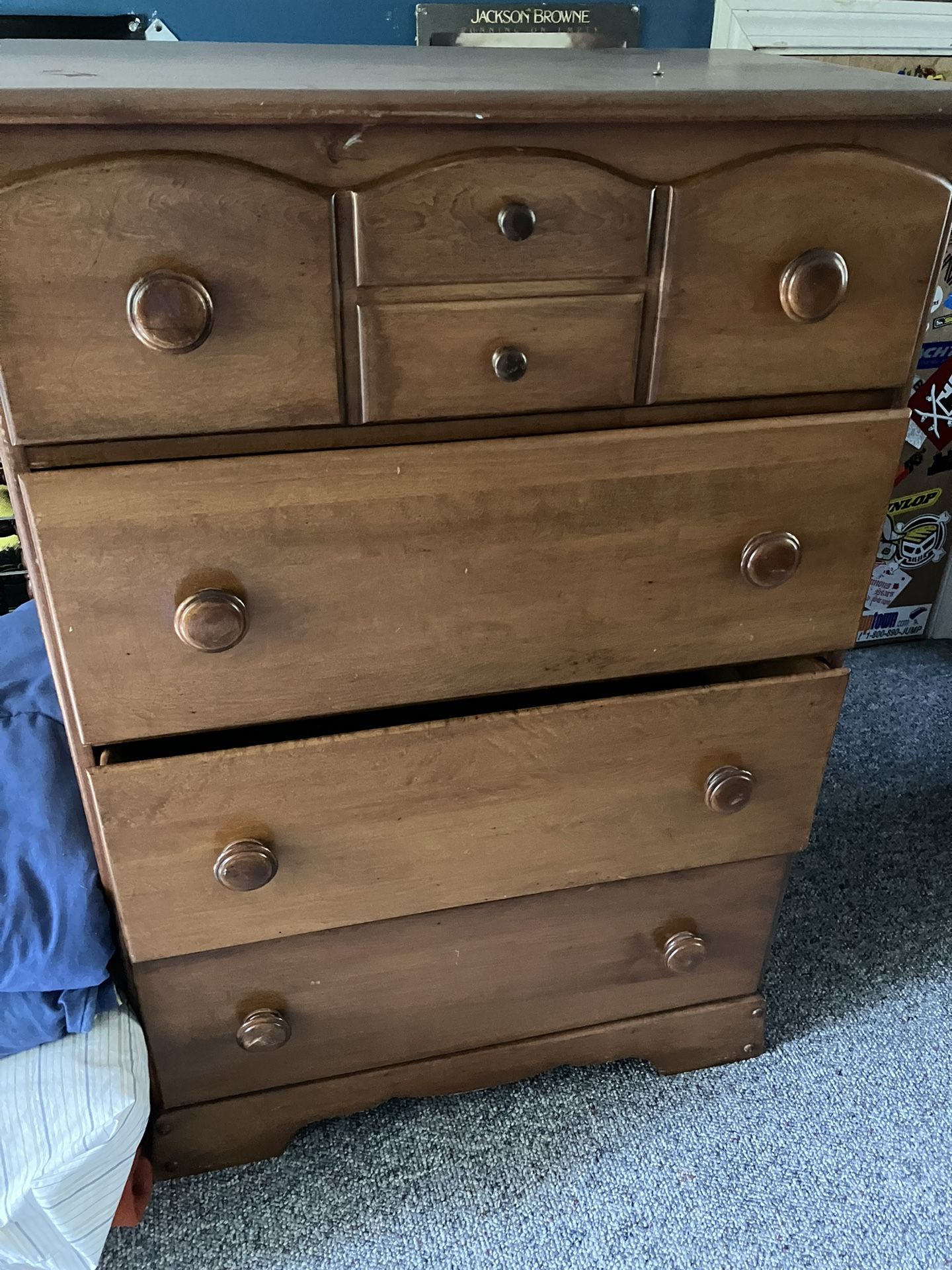 4 Drawer All Wood Dresser 