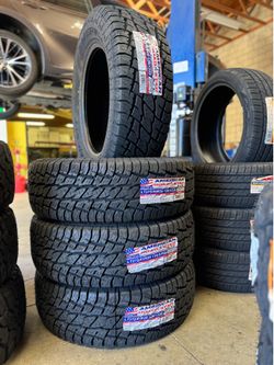 275/65r20 American AT 4 NEW TIRES INSTALLED AND BALANCED INCLUDED