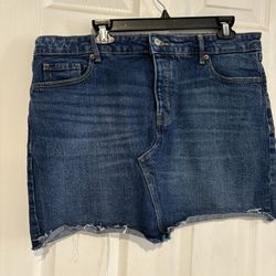 Old Navy Blue Denim Skirt