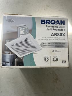 New Broan Bathroom Exhaust Fan AR80X