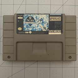 NCAA Football For Super Nintendo Entertainment System 