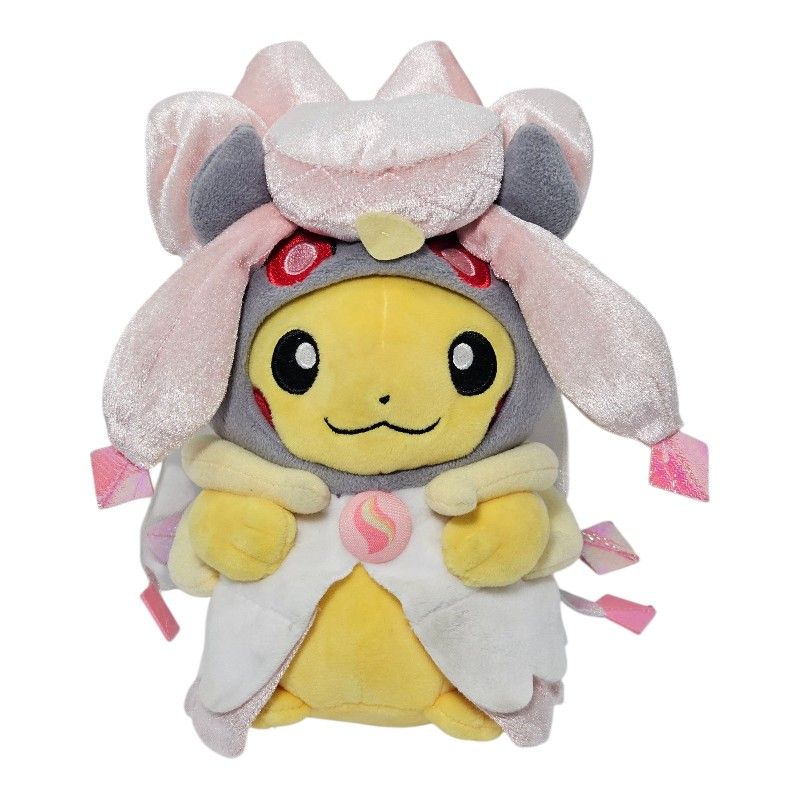 Pokemon Pikachu Mega Diancie Cape Plush 8" Pokemon Center 2016 Stuffed Toy