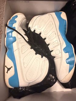 Air Jordan 9 Retro White University Blue Size 10