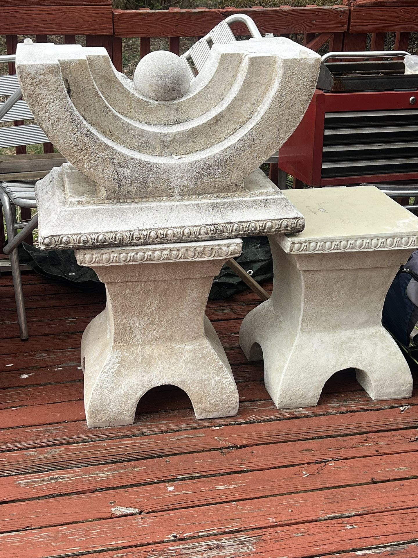 Stone Glass Top Coffee And End Tables