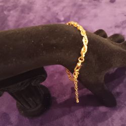 14k Gold Plated Titanium Bracelet 