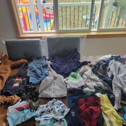HUGE bag Of Boy Clothes (0-3, 3, And 3-6 Months) 