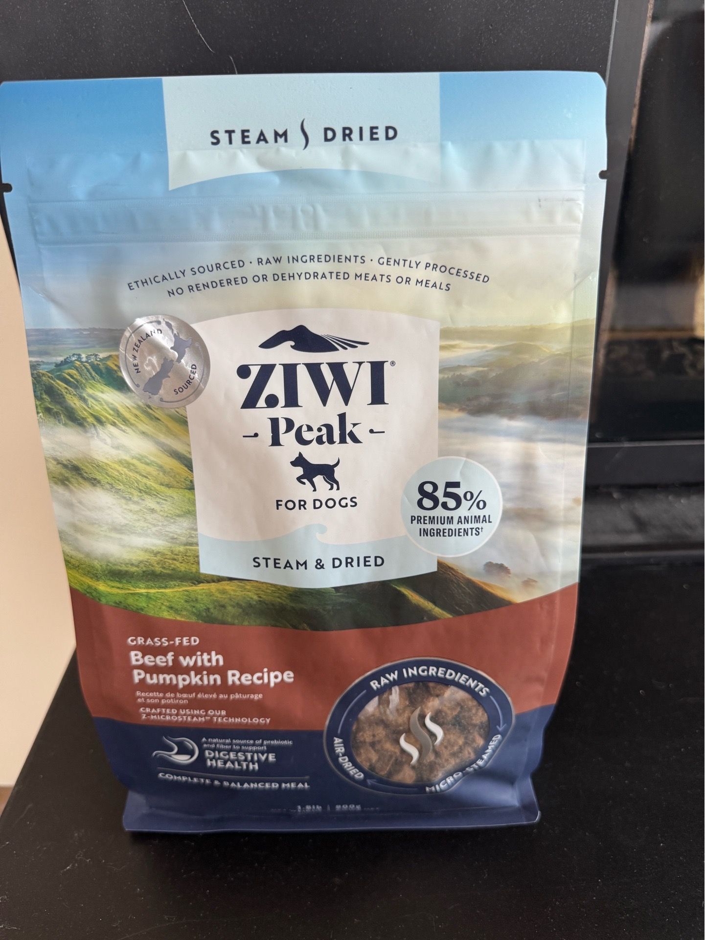 Dog Food Ziwi Peak Beef with pumpkin