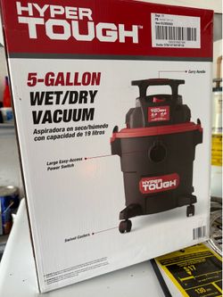 Hyper Tough 5 Gallon Wet/Dry Vacuum for the Car, Garage, Home or Workshop Used Once