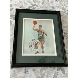 Bob Cousy Signed Framed Photo Boston Celtics Autograph NBA HOF