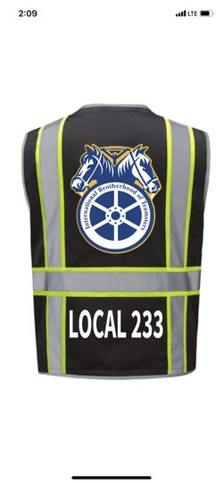 🦺🦺 TEAMSTERS UNION SAFETY VEST HIGH VISIBILITY WORK VEST FOR MEN//WOMEN ADD LOCAL # FREE CUSTOM MADE SIZE M, L, XL, 2XL