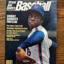 1985 Street & Smith's MLB Baseball Preview Magazine Dwight Gooden on Cover