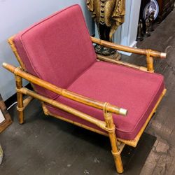 Ficks Reed Co. John Wisner Far Horizons 1950s MCM Rattan Armchair