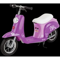 Razor Pocket Mod Miniature Euro-Style Electric Scooter - Kiki Purple, for Kids and Teens Ages 13+, Vintage-Inspired Design, Up to 40 Minutes Ride Time