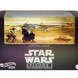 Hot Wheels STAR WARS Starships Select Royal Naboo Starship Brand New in Box SDCC