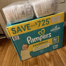 Pampers Newborn Diapers 174 Ct