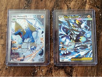 *NEW* Pitch Black Mega Zeraora EX and Manectric