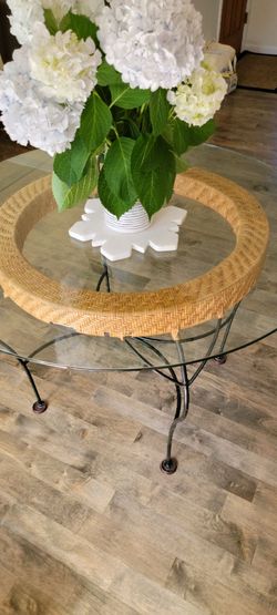42" beveled glass top kitchen table