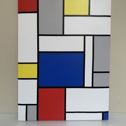 Retro Mondrian Pattern Pop Art