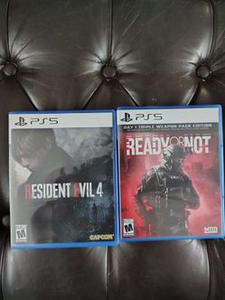 Resident evil 4 and ready or not PS5 for sale
