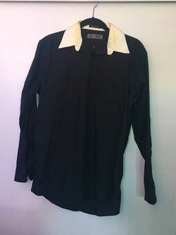 Black men's dress shirt