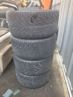 Set of 4 Used Car Tires Corvette