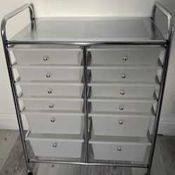Clear 12 Drawer Rolling Cart by Simply Tidy™