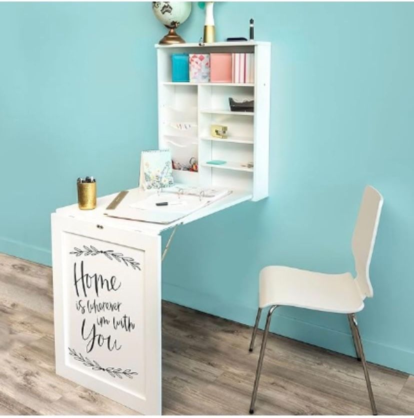 We R Memory Keepers White Fold Down Table Desk