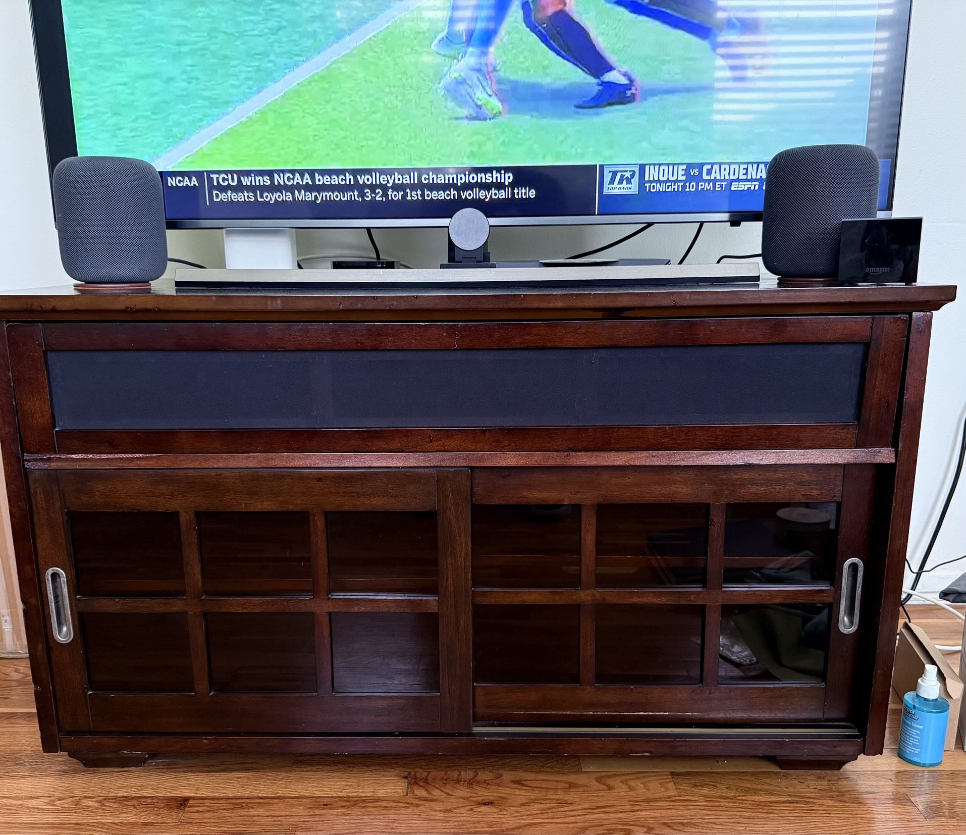 Solid Wood Television Console Table