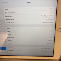 iPad 7th Gen With Arteck Keyboard Case