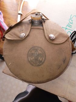 Vintage Boy Scouts of America Canteen with Cover